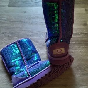 Women's Sequin Ugg Boots size 8